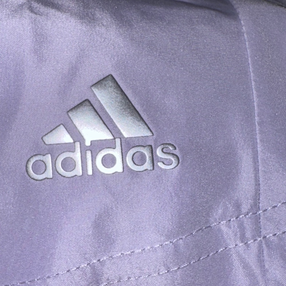 Adidas Woven Golf Shorts Womens Large Purple Tint NEW ADVW0040 Reflective Logo - Picture 5 of 6